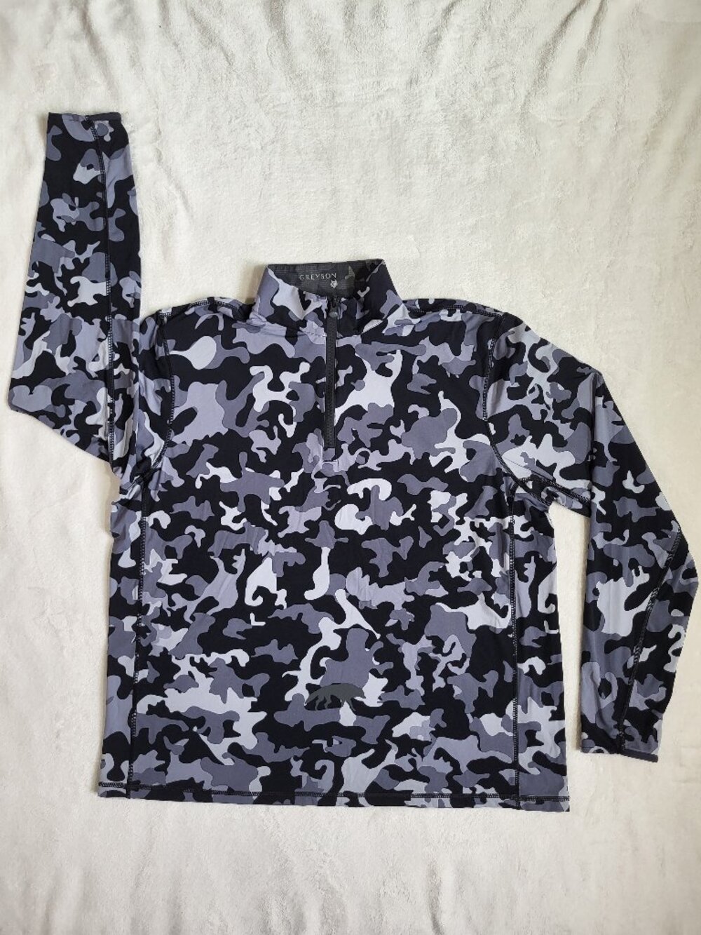 GREYSON Men's Camo Scape Tate 1/4 Zip - Size XL